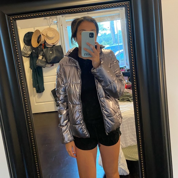 Metallic puffer jacket - Picture 2 of 2